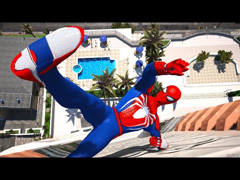 GTA 5 Jumping from Tallest Buildings (Falling off Mountains, Bridges,Tower, Water, Pool)