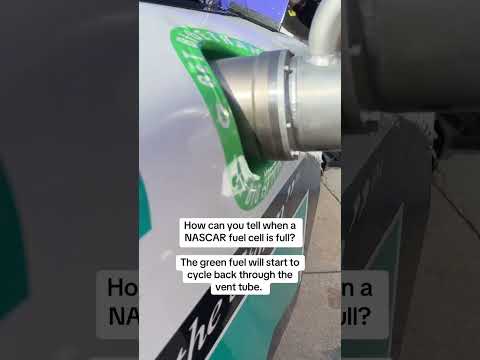 How can you tell when the fuel cell is full? #NASCAR #racing