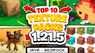 🏆10 TEXTURE PACKS para MINECRAFT 1.21.5 (JAVA, BEDROCK y PE)⭐PAQUETE DE TEXTURAS 2025