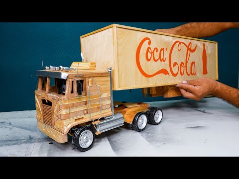 Watch How This Wooden Truck Gets Built Step by Step! - Coca Cola Truck