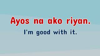 PANG ARAW-ARAW NA TAGALOG TRANSLATION | How to talk when solving Problems? 