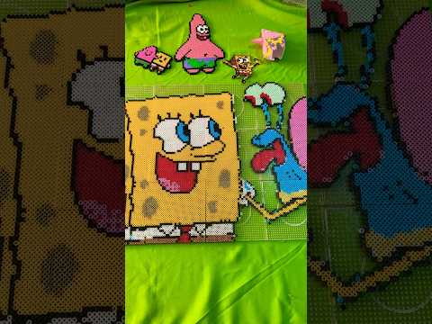 HACIENDO A BOB ESPONJA EN HAMA BEADS #bobesponja #hamabeads #spongebob