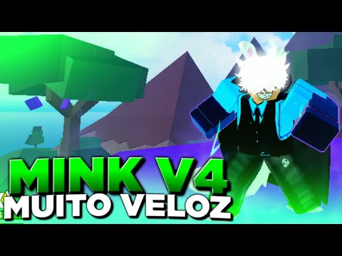 Liberei TODO o PODER da raça MINK V4 no BLOX FRUITS!!