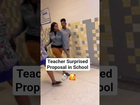 She Thought It Was a Normal School Day Until Her Students Helped Him POP THE QUESTION! #engagement