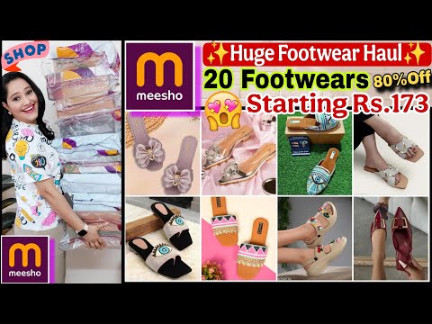Meesho Party/Dailywear Footwear Haul💖20 Footwear💖(80%Off Huge Mega Discount)💖Meesho Shopping haul