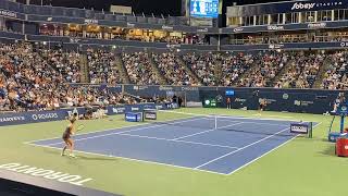 Belinda Bencic Fighting Hard Down Match Point - National Bank Open 2022