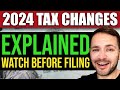 2024 Tax Law Changes and Limits