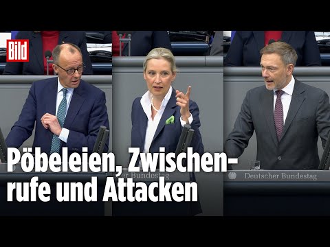 BUNDESTAG: Krawall bei letzter Debatte vor der Wahl