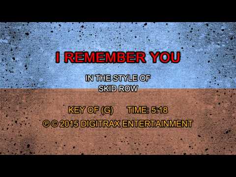 Skid Row – I Remember You (Backing Track)