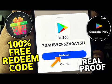 100% Free Redeem Code | Free Redeem Code App | Free Google Play Redeem Code App | Redeem Code