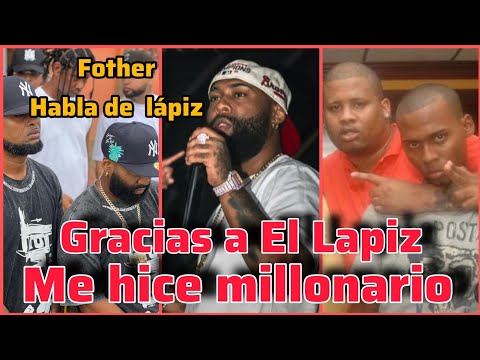 EL FOTHER : Sorprende a El Lápiz🔥 😍DICE QUE FUE EL primero en ponerlo A VIAJAR, HACER, GIRAS Y CANTA