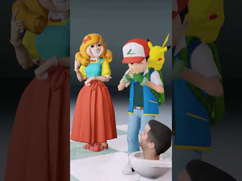 Pikachu & MISS DELIGHT 2 ft. Skibidi Toilet (Who's that Pokémon? 40) #pokemon  #memes