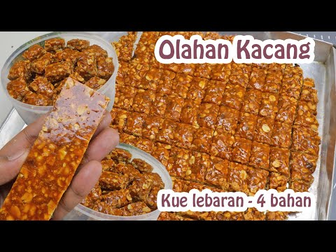 Kue Lebaran dari OLAHAN KACANG !! Cuma 4 Bahan TANPA OVEN, TANPA GORENG jadi jajanan super nikmat