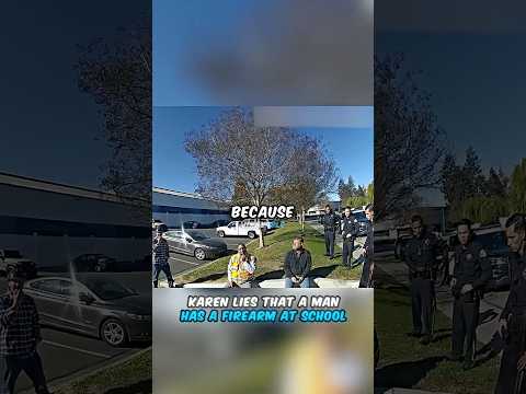 Karen Lies That A Man Has Firearm At School 😡