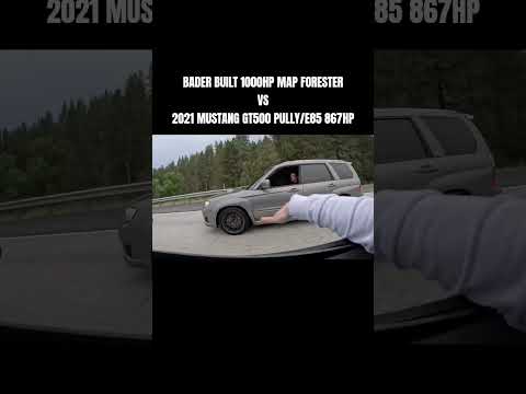 Bader Built 1000HP Subaru Forestor vs 2021 Shelby GT500 867HP