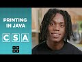 Java Console Printing and Concatenation