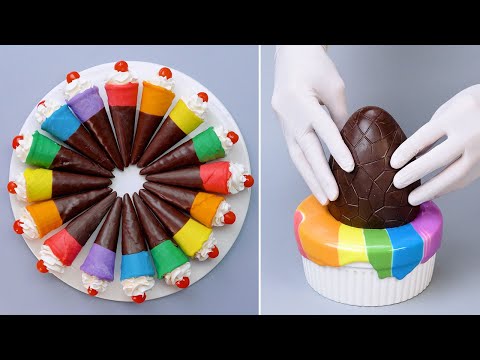 💜 Coolest PURPLE Chocolate Cake Decorating | Easy Dessert Recipes | So Yummy Cake, Dessert Idea