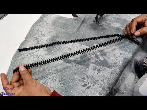 ब्लैक लेस से मैचिंग करते हुए बनाये सुन्दर नैक डिजाइन || latest neck design