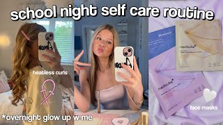 MY SCHOOL NIGHT SELFCARE ROUTINE 🧖🏼‍♀️ ☁️