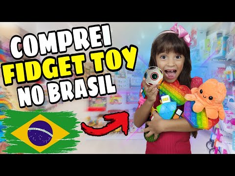 MOSTRANDO MEUS NOVOS FIDGET TOYS - COMPRADOS NO BRASIL