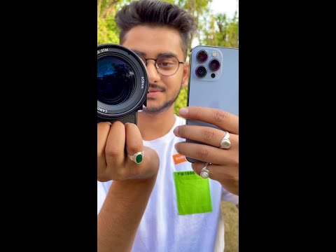 iPhone vs DSLR Camera Test 😮 #TechOnTrend #Shorts