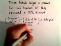 Calculating Discounts and Original Prices