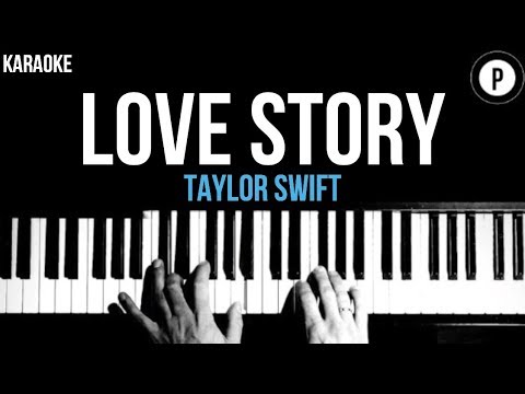 Taylor Swift – Love Story Karaoke SLOWER Acoustic Piano Instrumental Cover Lyrics