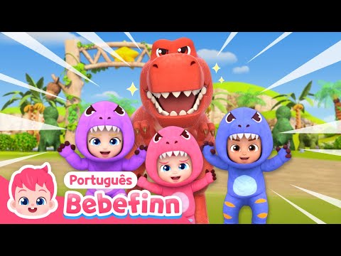 EP130 | T-Rex 🦖 | Canção de Dinossauro | Bebefinn em Português - Canções Infantis