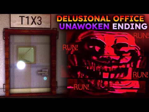 Delusional Office - UNAWOKEN Ending (R-102) - [Full Walkthrough] ROBLOX