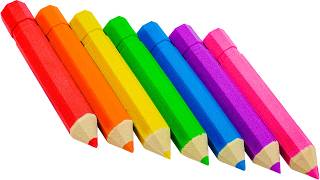 ASMR Video | Wonderful Rainbow Pencil From Kinetic Sand | 1000+ Satisfying Idea By Yo Yo