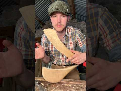 Repairing a Hurley #ireland #hurling #repair #inlay #woodwork #handtools #ash #oak