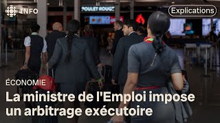 Ottawa impose un retour au travail aux agents de bord d'Air Canada