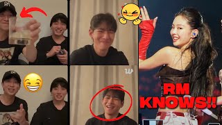 RM tease V about Jennie on their live plus updates {taennie}