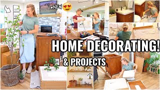 HOME DECORATING & PROJECT IDEAS!!😍 DECORATE WITH ME | DECORATING AND ORGANIZING MOTIVATION