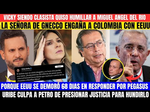 🚨VICKY QUISO HUMILL4R AL ABOGADO DEL RÍO SIENDO CLASIST4.URIBE CULPA A PETRO POR INMINENTE CONDENA