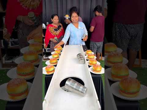 10 Burger  new   🥰😍🥰  slide  Challenge roll  #shorts