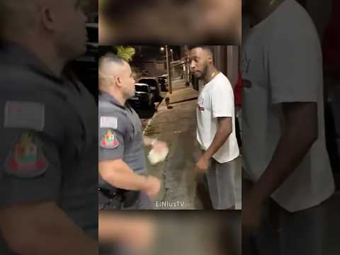 Intentó Ser Rudo Contra La Policía, Pero No Le Salió😂