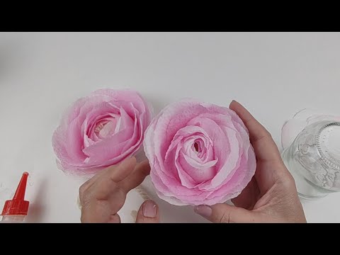 Sólo un FRASCO, PAPEL y un cordón para hacer ROSAS PERFUMADAS! Manualides - Reciclado - Arte en casa