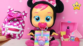 BEBÉS LLORONES Minnie ¡VUELTA AL COLE! 🎒📚 Material Escolar, Lonchera y Agenda Escolar con Sorpresas
