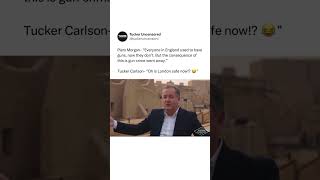 Tucker Carlson and Piers Morgan argue gun control #fyp #shorts