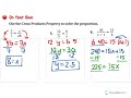 Solving Proportions and Conversions