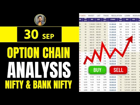 Option Chain Analysis 30 SEP | NIFTY BANK NIFTY Today | Nifty Option Chain Data | BankNifty Today