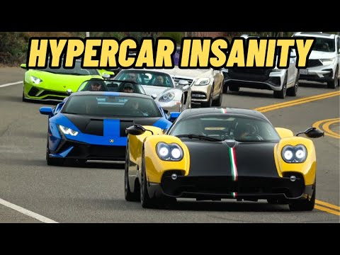 Hypercar Cars & Coffee shuts down Car Week! Pagani Zonda, Bugatti Chiron, Gintani Revuelto and more