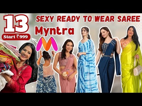 Myntra Ready to wear saree haul | sexy saree haul for girls