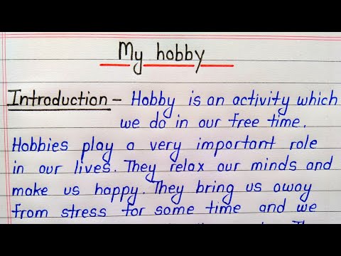 Essay writing on my hobby with heading in english
