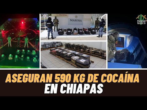 ⚓️ Marina revienta 🚤 lancha con 590 kilos de coca ❄️ en Chiapas; caen dos 👤👤