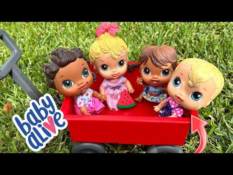 NEW Baby alive crib life dolls Morning routine ☀️summer picnic
