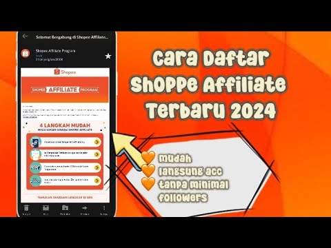 Cara Daftar Shopee Affiliate 2024 Mudah dan Cepat