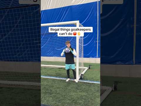 Illegal things goalkeepers can’t do #shorts #goalkeeper #goalkeepertraning