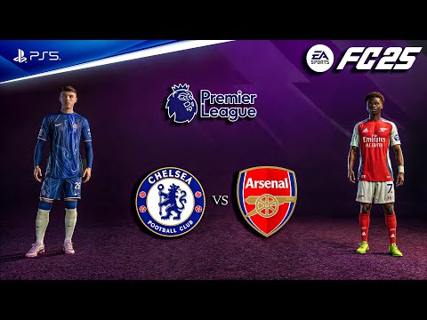 FC 25 - Chelsea vs Arsenal Ft. Palmer, Saka, | Premier League 24/25 Full Match | PS5™ [4K60]